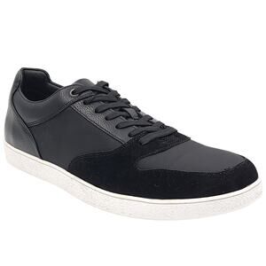Alfani Men Luke Casual Lace Up Low Top Sneakers Size US 11M Black Faux Suede